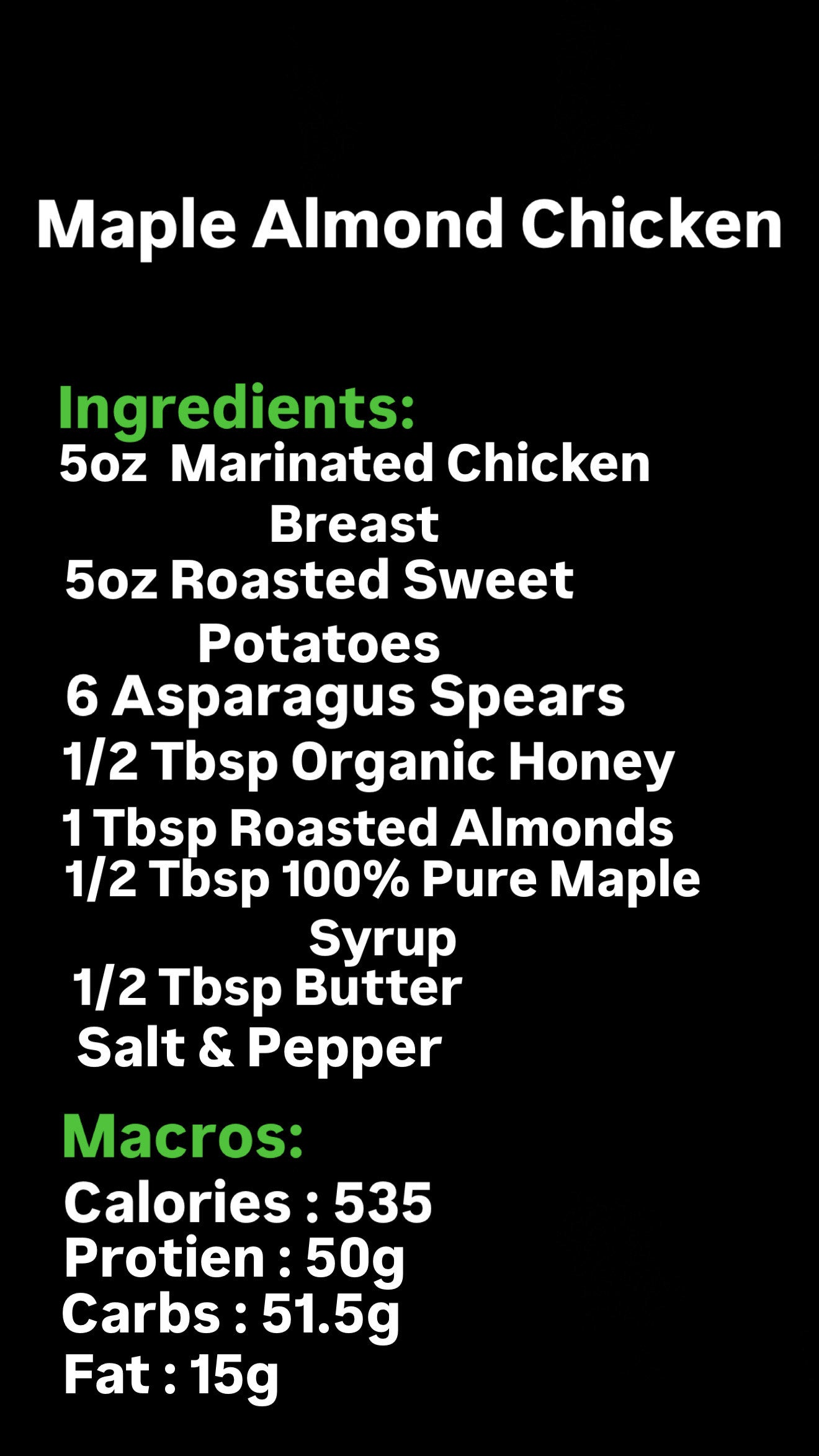 Maple Almond Chicken Bowl